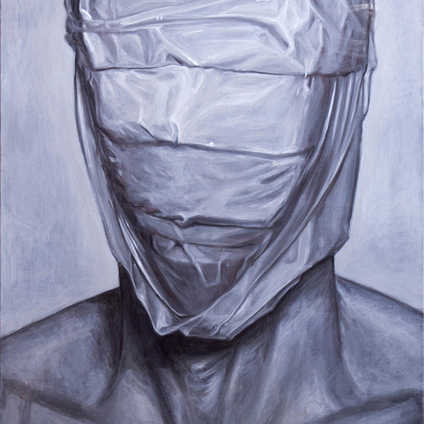 Portrait 1, 2017, oil on canvas, 200x100 cm