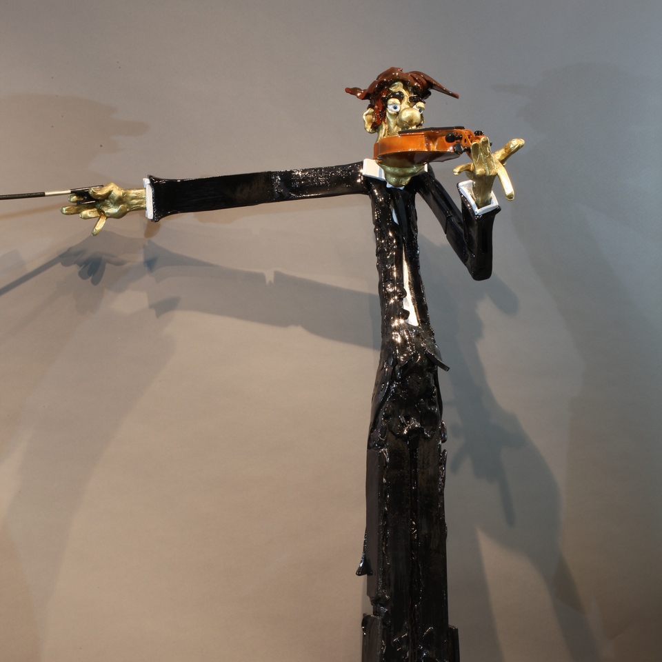 Art of Eating, 2013, H = 136 cm, W = 120 cm, Painted Bronze, 5 Unique Pieces