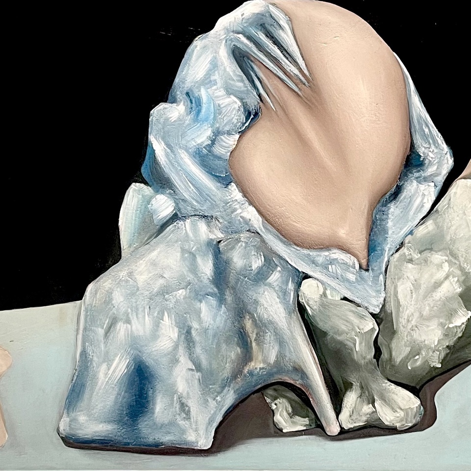 From the series When the Stone Speaks oil, acrylic, sand,