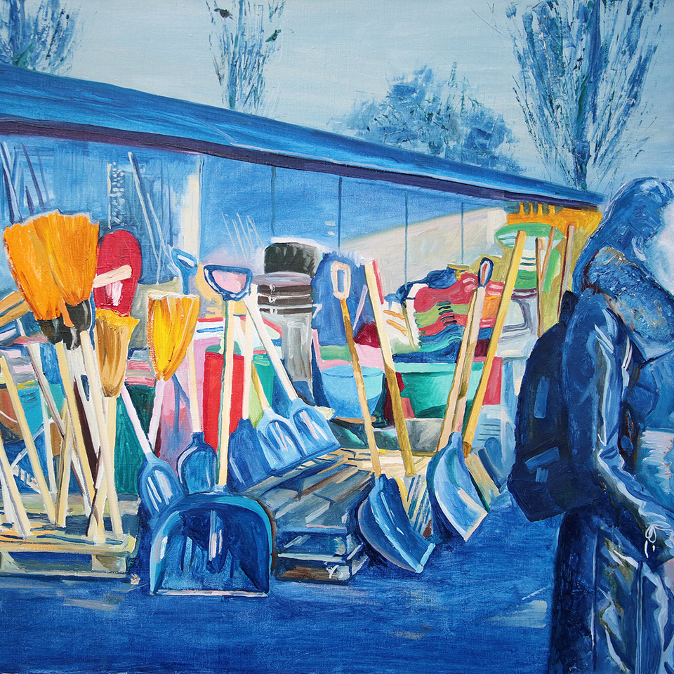 Besen, 2017. 40x74cm, oil on canvas