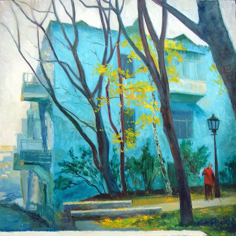 Der Morgen, 2004. 100х55cm, oil on canvas
