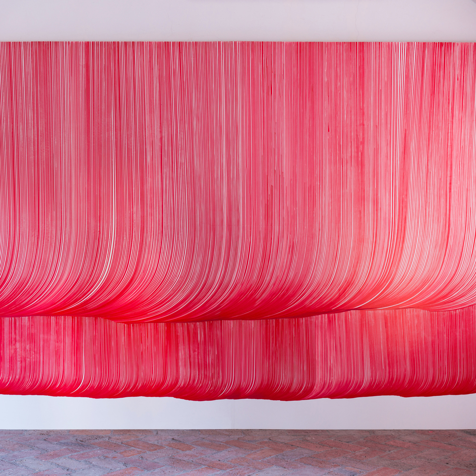 Curtain, Acrylic on canvas, 2023, 200x150cm, 5kg
